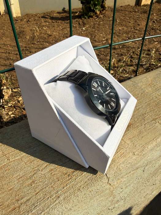 Guess Crescent Black Dial Watch