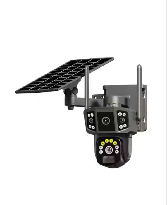 Moution Tracking  - Solar Powered 3 Angle 4G Sim & Wifi Operated Security Camera