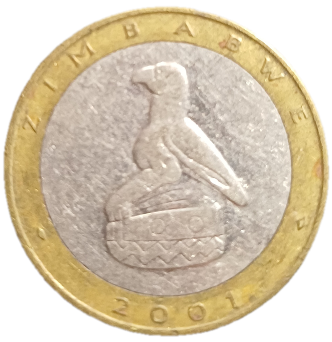 2001 Zimbabwe Five Dollars
