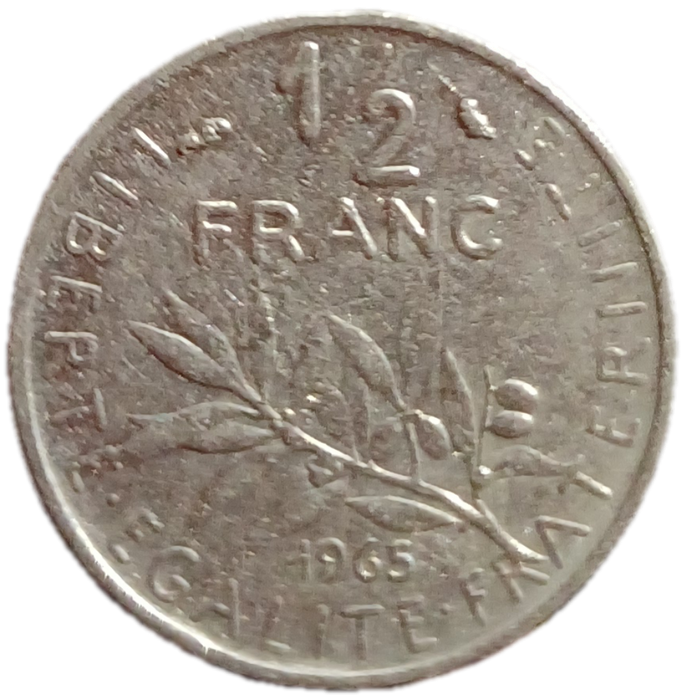 1965 France ½ Franc