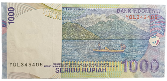Indonesia Bank Note 1000 Rupiah