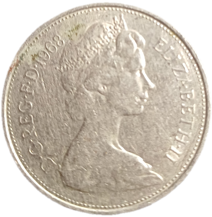 1968 GB 50 New Pence