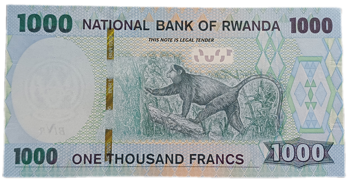 Rwanda Bank Note 1000 Francs