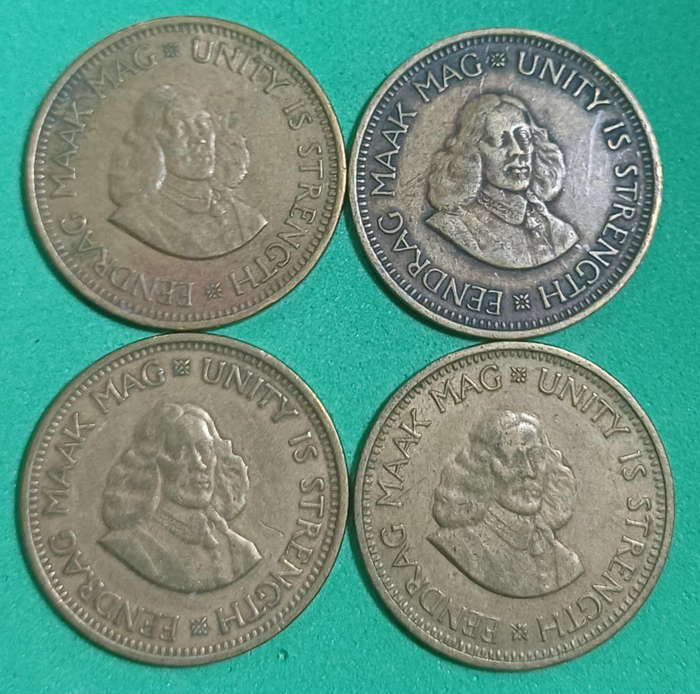 1961 - 1964 SA Half Cents