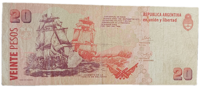 Argentina Bank Note 20 Pesos