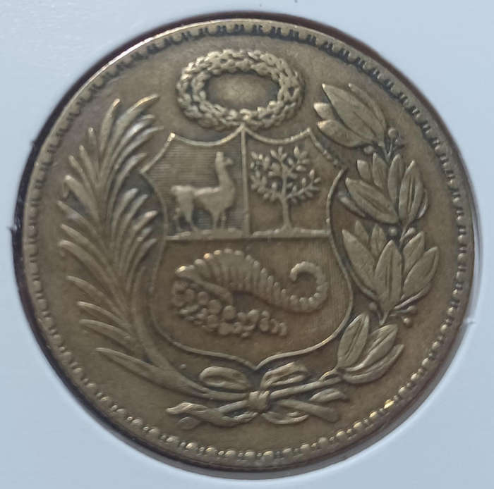 1941 Peru ½ Sol in Coin Flip
