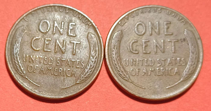 1946 & 1947 USA 1 Cent