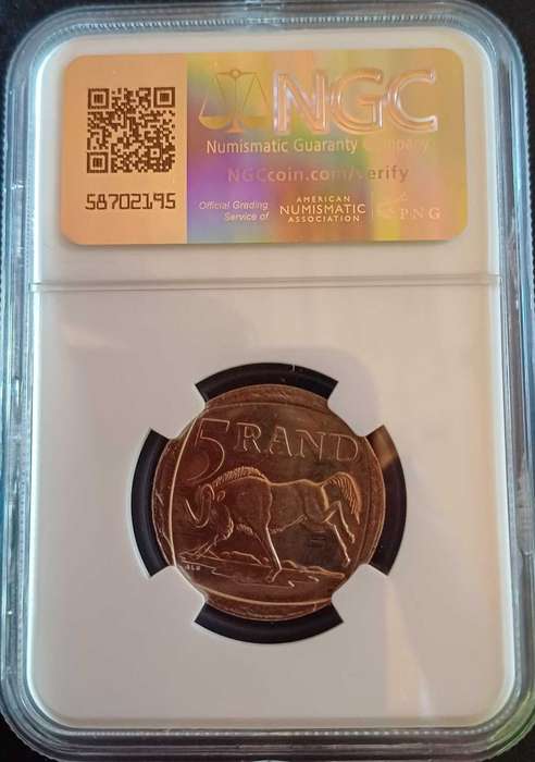 2000 R5 Nelson Mandela, Smiley Face, MS64