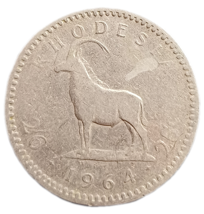 1964 Rhodesia 25 Cent
