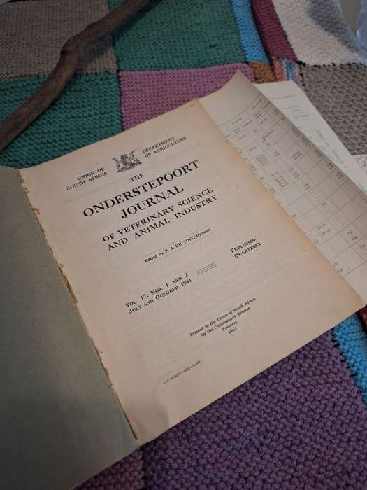 The Onderstepoort Journal Volume 17 nos. 1 and 2 Veterinary