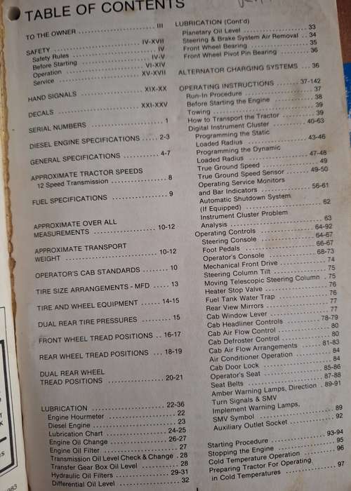 2294 Tractor Operators manual Rac 9-9420 CASE