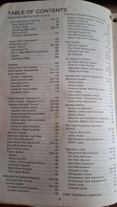 2294 Tractor Operators manual Rac 9-9420 CASE