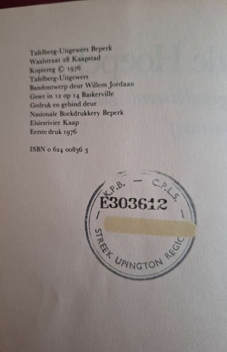Sesde Hoepel - Boerneef - first edition 1976 Afrikaans text. Poetry.