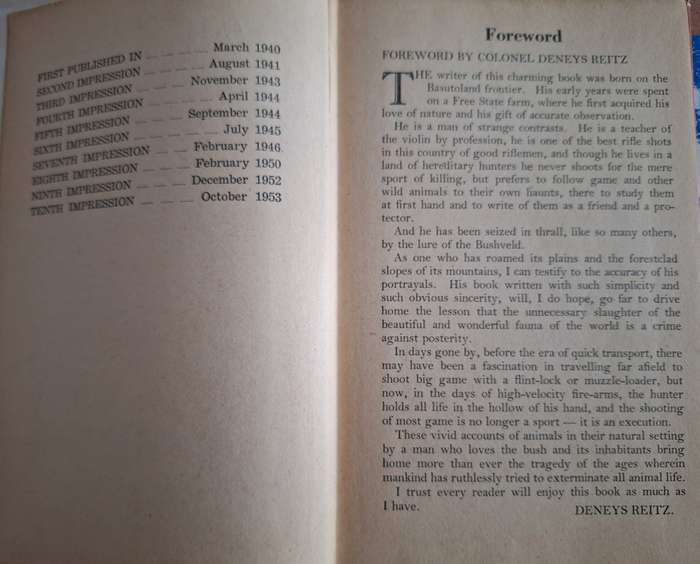 Bushveld Adventures Victor Pohl 1953. 10th impression.