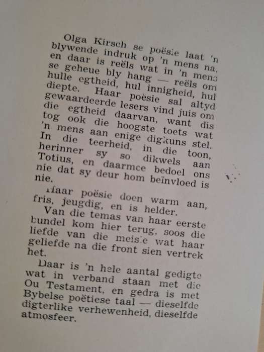 Mure van die Hart- 1948- 1st edition. OLGA KIRCH- Afrikaans text. Poetry / Very Scarce
