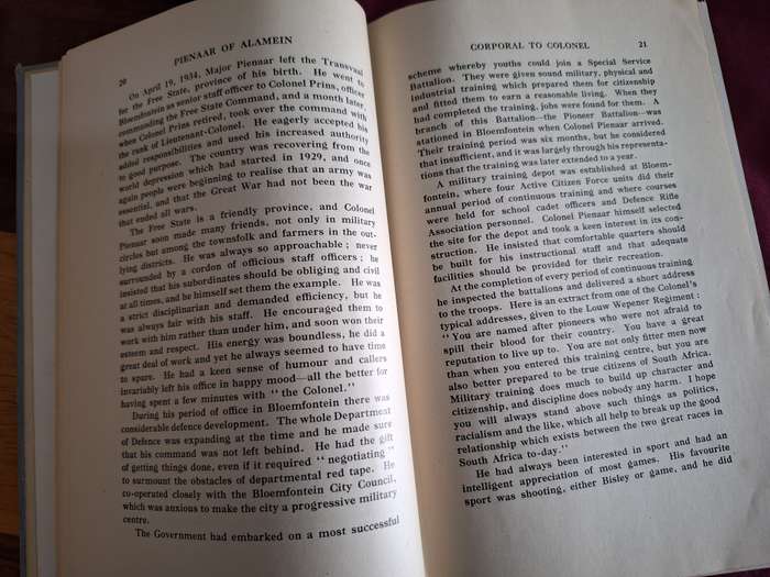 AM POLLOCK-Pienaar of Alamein-1944 first edition. WO2 biography