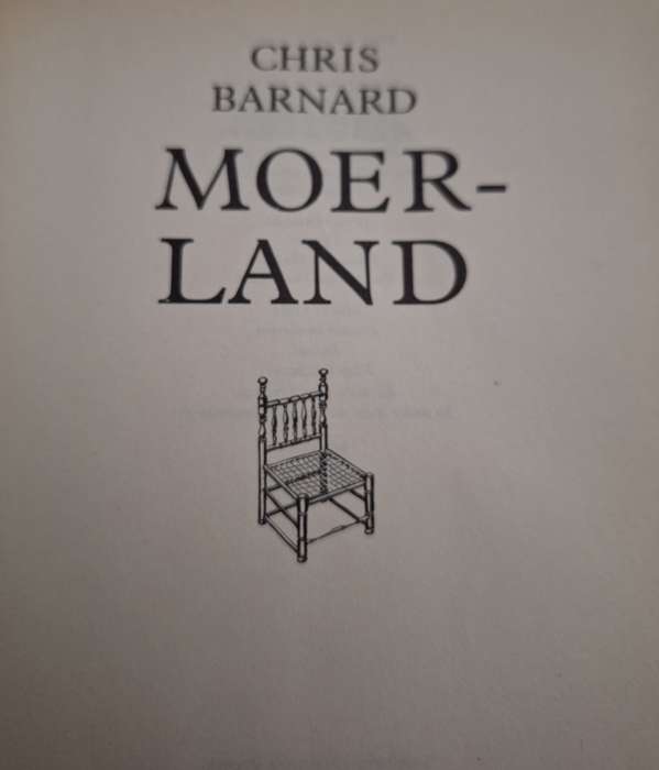 CHRIS BARNARD-Moerland-1992 first edition. Afrikaans Text.