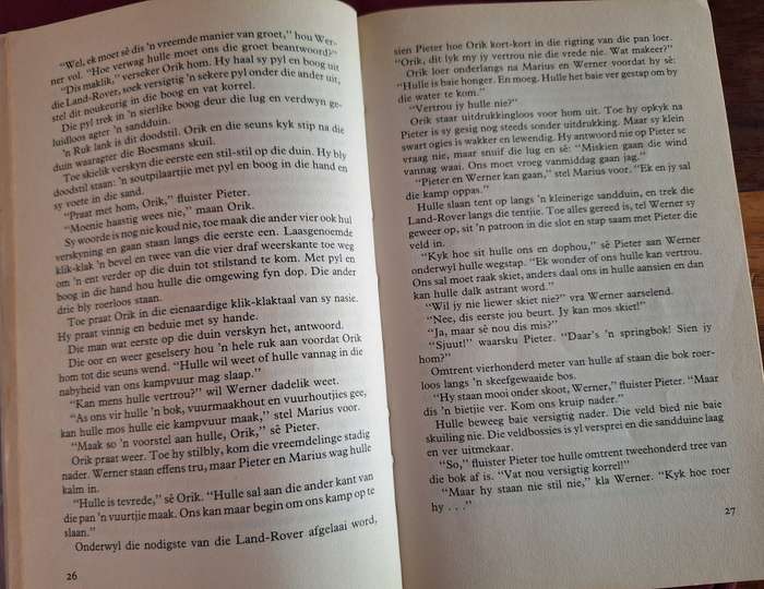 EMPIE MARITZ-Vlam in die Namib- First edition softcover print 1990/Afrikaans Text. Scarce Title.