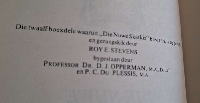 DIE NUWE SKATKIS-Twaalf Boekdele/Roy E Stevens/DJ Opperman SCARCE-JUNE 1974 Afrikaans