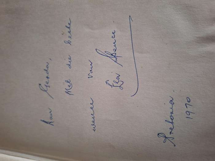 AS DIE DAMWAL BREEK - Ela Spence - 1970 first Edition. SIGNED BY AUTHOR/ Rare