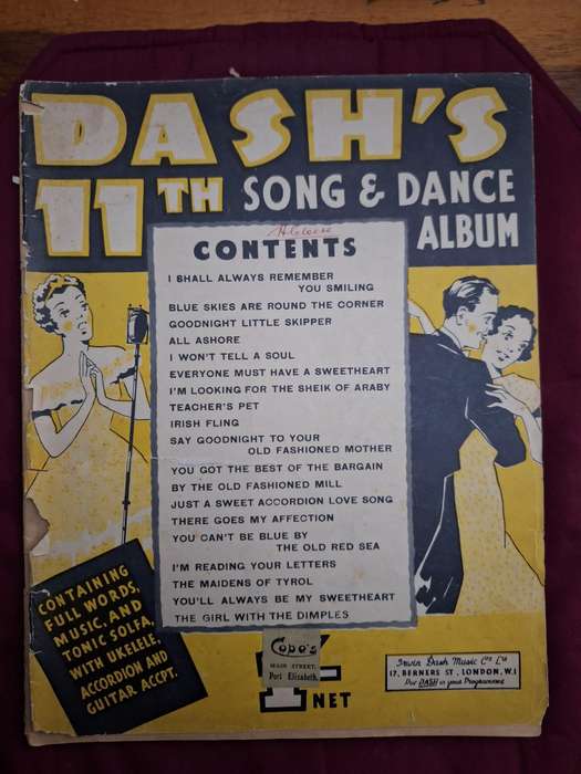 SHEET MUSIC -DASH'S song and dance album no.11 - pp42