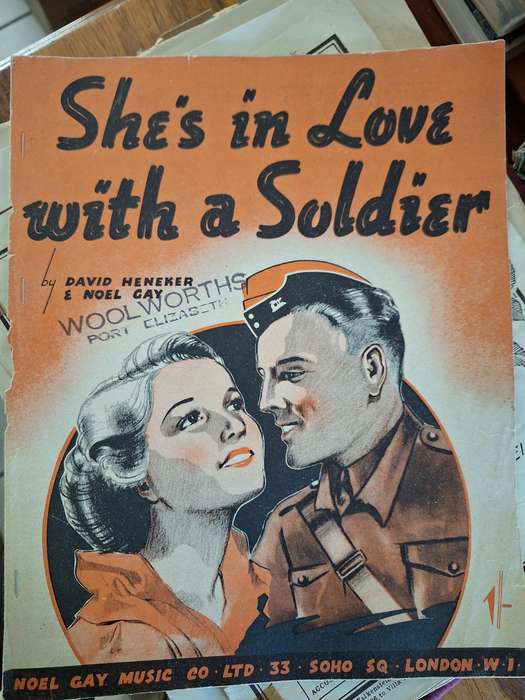 SHEET MUSIC - She's in love with a soldier by David Heneker && Noel Gay. pp6
