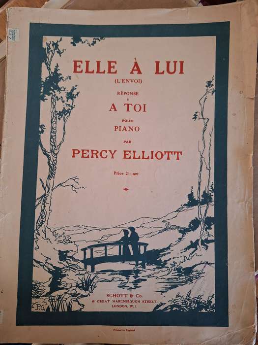 SHEET MUSIC - Elle a lui (L'ENVOI) reponse A TOI pour PIANO par PERCY ELLIOTT. pp8