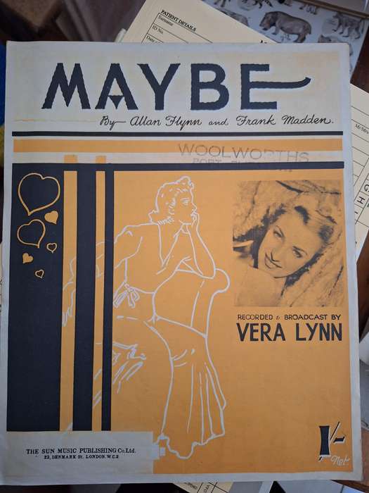 SHEET MUSIC - MAYBE by Allan Flynn & Frank Madden. pp4