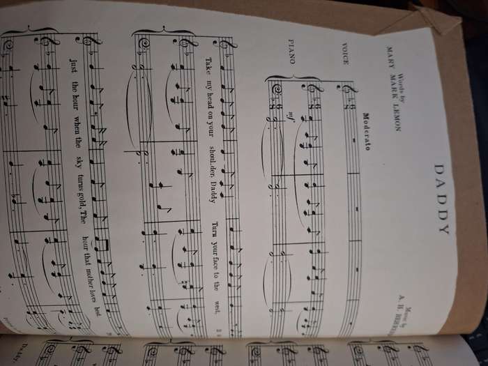 SHEET MUSIC - DADDY by AH BEHREND - pp8