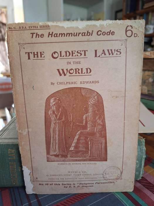 The Hammurabi Code/The oldest laws in the world by Chilperic Edwards -1906/Law