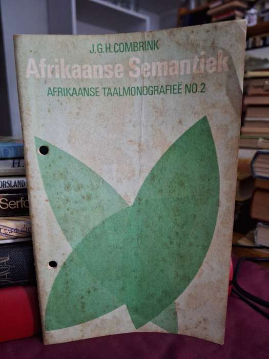 JGH Combrink - Afrikaanse Semantiek Afrikaanse Taalmonografiee no. 2/ Language studies. rare.