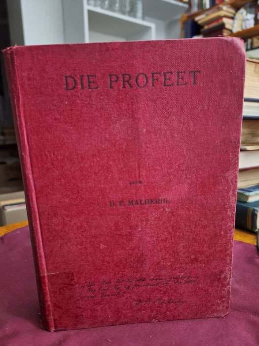 DIE PROFEET deur D.F. Malherbe 1937.