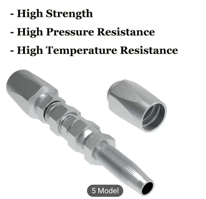 Set of 3 - Reusable 2 Wire Hydraulic Hose Field Repair Fitting 1/4" 3/8" & 1/2