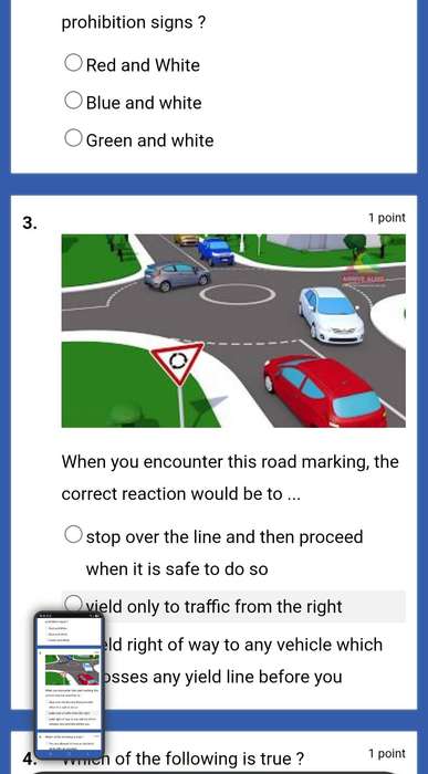 K53 online learners licence practice test
