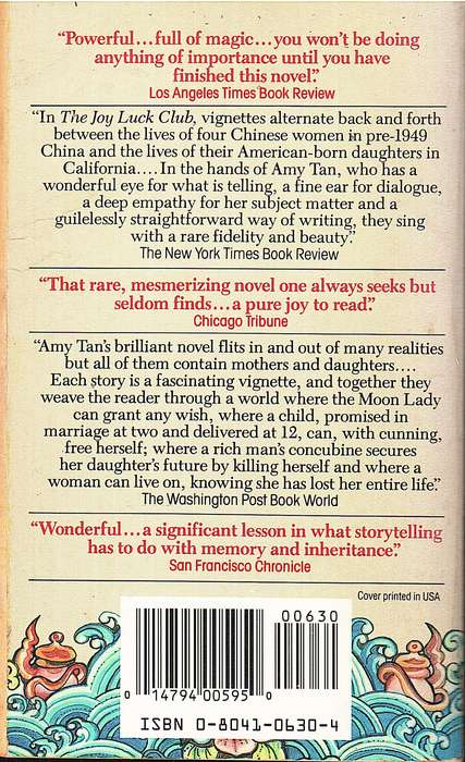 The Joy Luck Club - Amy Tan