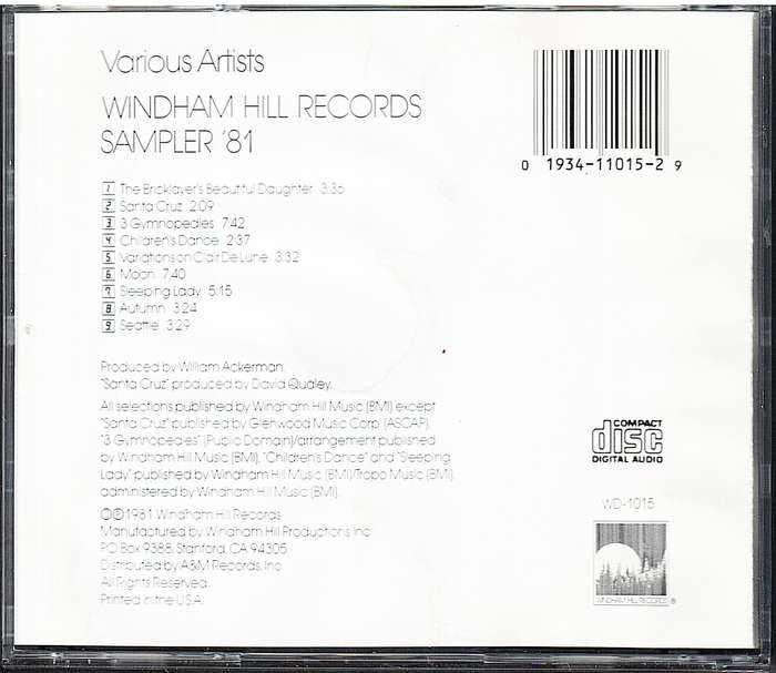 Various Artists - Windham Hill Records Sampler '81 CD