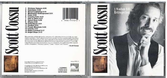 Scott Cossu  A Windham Hill Retrospective CD