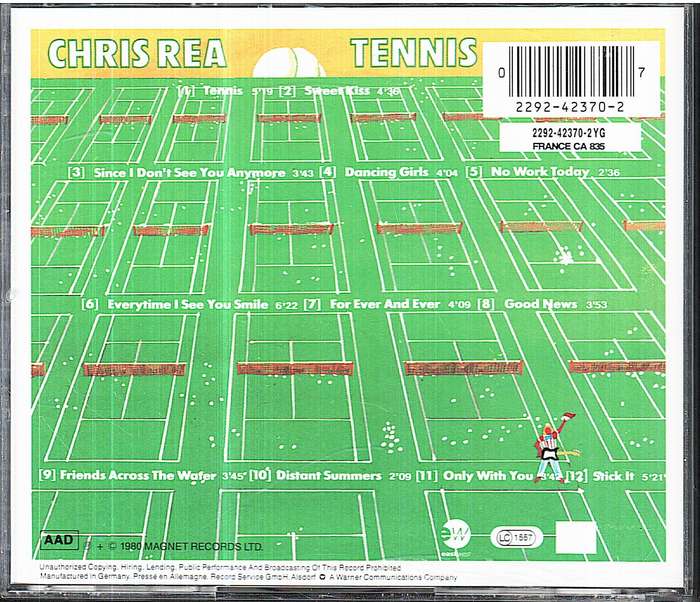 Chris Rea - Tennis CD