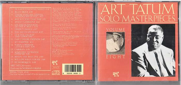 Art Tatum  The Art Tatum Solo Masterpieces, Volume Eight CD
