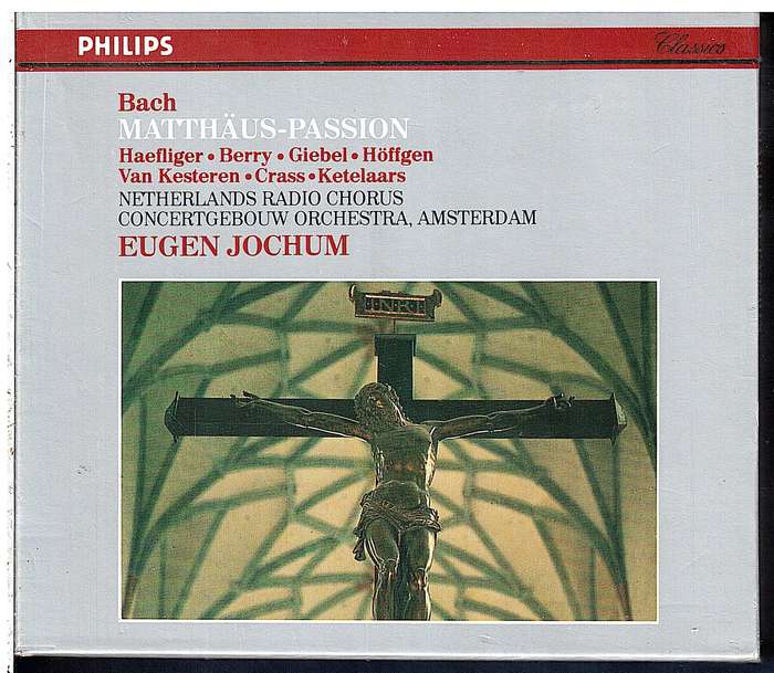 Bach: Matthaus-Passion 3 CD set - Haefliger et al, Concertgebouw Orchestra, Eugen Jochum (cond)