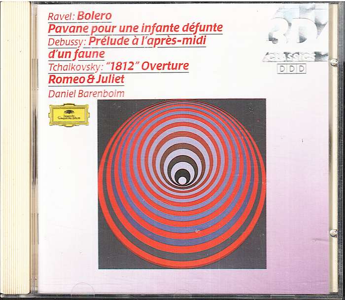 Ravel/Debussy/Tchaïkovsky: Bolero/, Prelude À LAprès-midi DUn Faune/1812 Overture - Barenboim CD