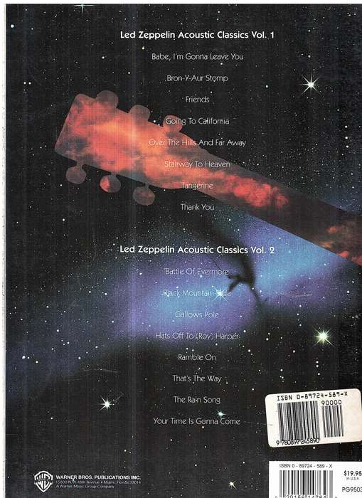 Led Zeppelin: Acoustic Classics Volume 1 - Authentic Guitar Tab Edition
