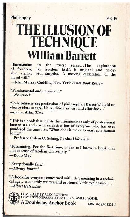 The Illusion of Technique - William Barrett