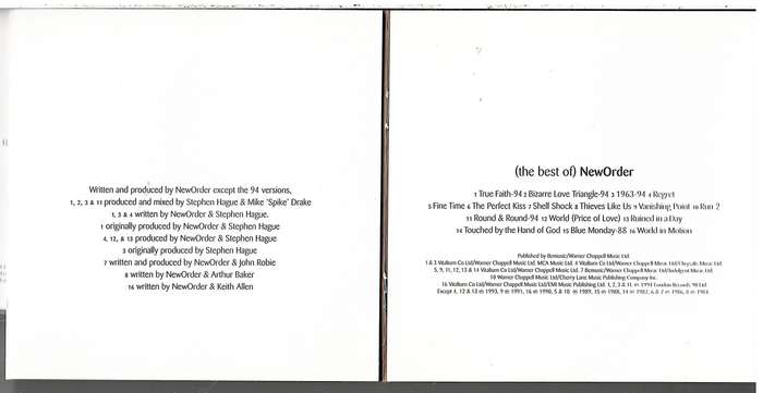 The Best of New Order CD [EU IMPORT]