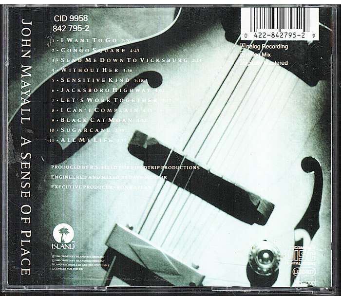 John Mayall (& the Bluesbreakers) - A Sense of Place CD