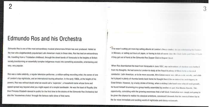 Edmundo Ros & His Orchestra - Vaba-Ba-Boom: 40 Exotic Rhythms From the Ruler of all Things Latin 2CD