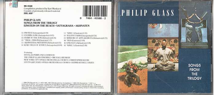 Philip Glass - Songs From The Trilogy CD