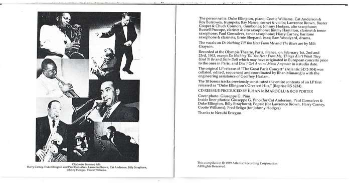 Duke Ellington - The Great Paris Concert 2CD set