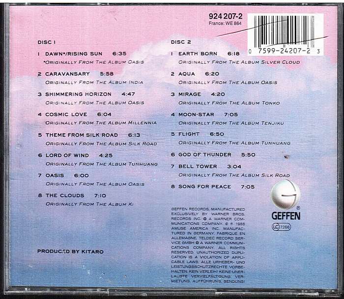 Kitaro - Ten Years 2 CD set CD