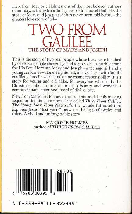 Two From Galilee: The Story of Mary and Joseph - Marjorie Holmes